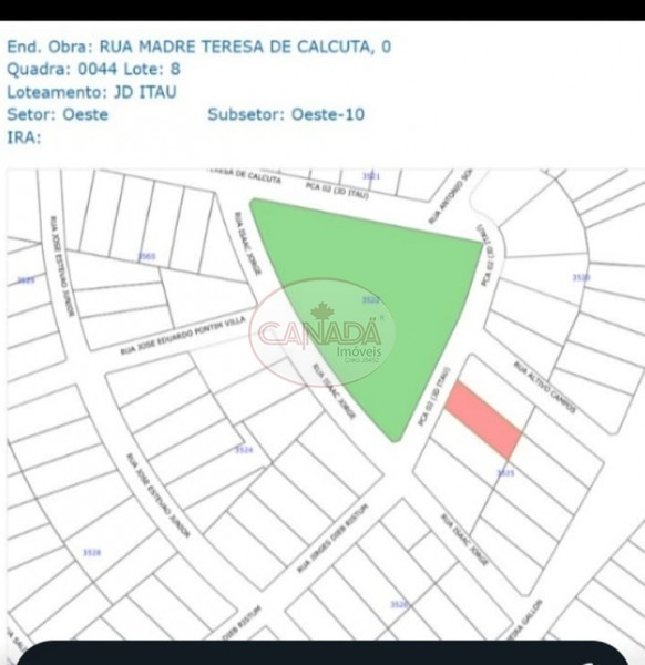 Aliança Imóveis - Imobiliária em Ribeirão Preto - SP - TERRENO - JARDIM ITAÚ - RIBEIRAO PRETO